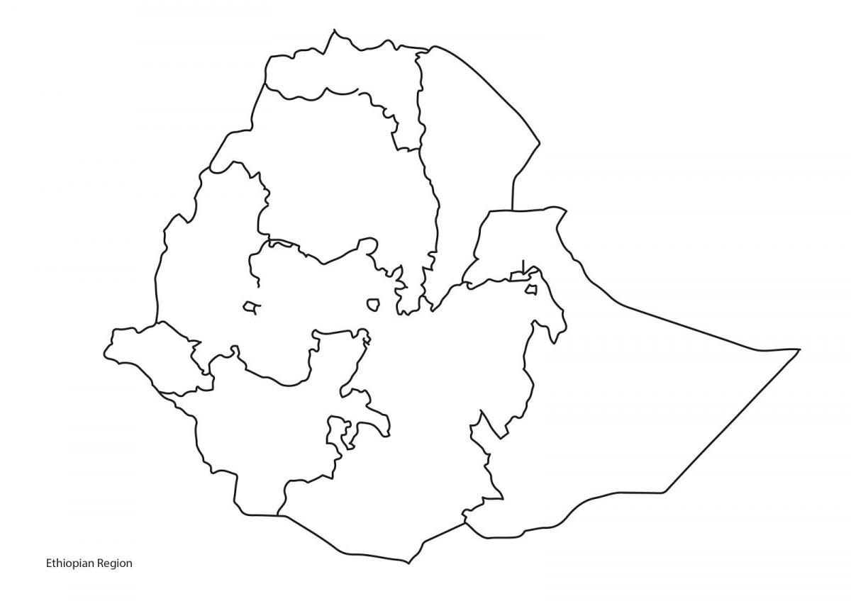 blank map of Ethiopia