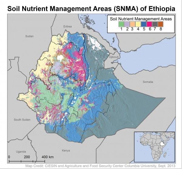 map of soil map of Ethiopia
