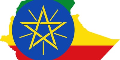 Map of Ethiopia flag