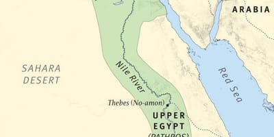 Map of Ethiopia in bible times