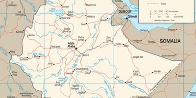 Map of Ethiopian map picture