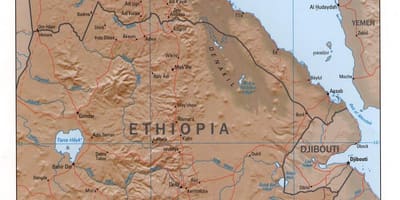 Map of north Ethiopia