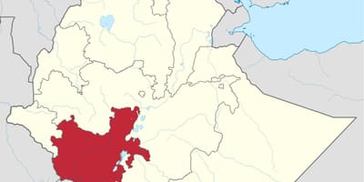 Map of southern Ethiopia