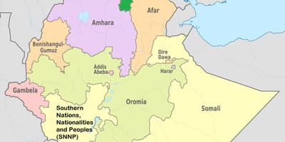 Ethiopian tigray map
